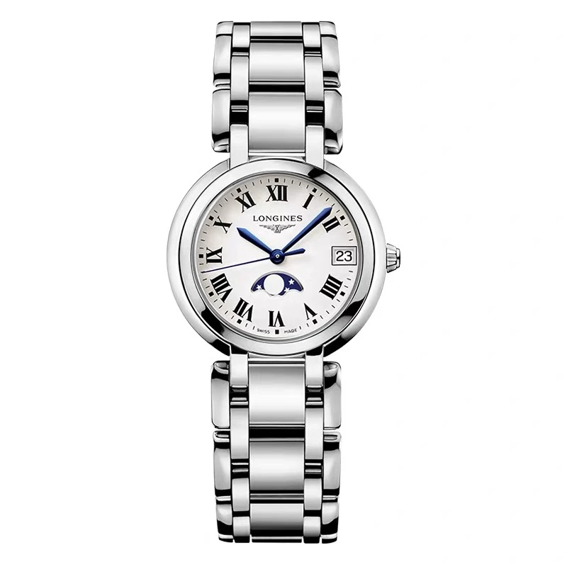 99新 Longines/浪琴 心月115/30.5mm/石英月相女士手表