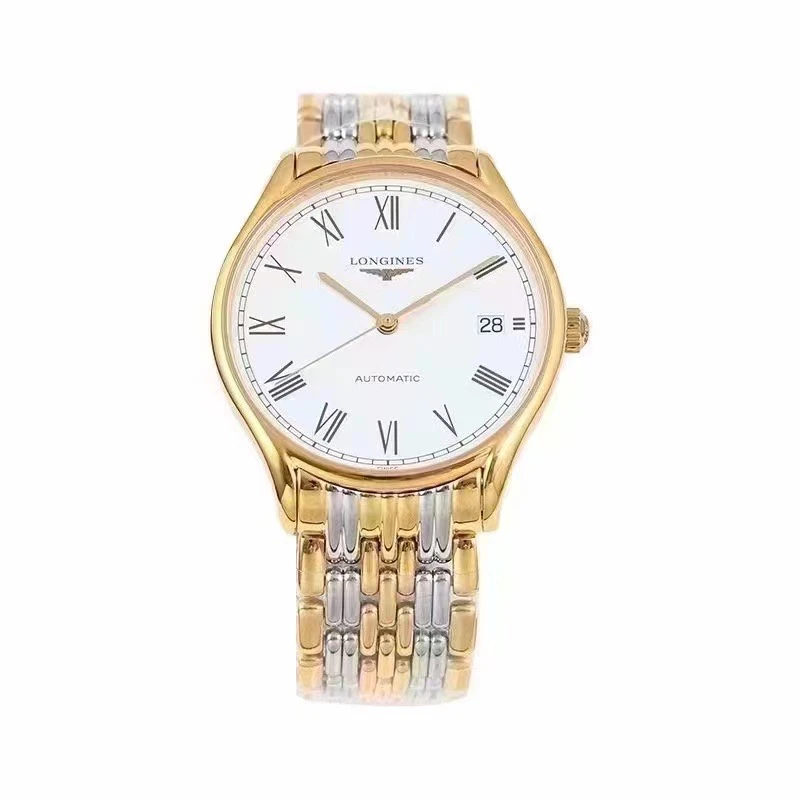99新 Longines/浪琴 律雅860/35mm/罗马文刻机械男士表/