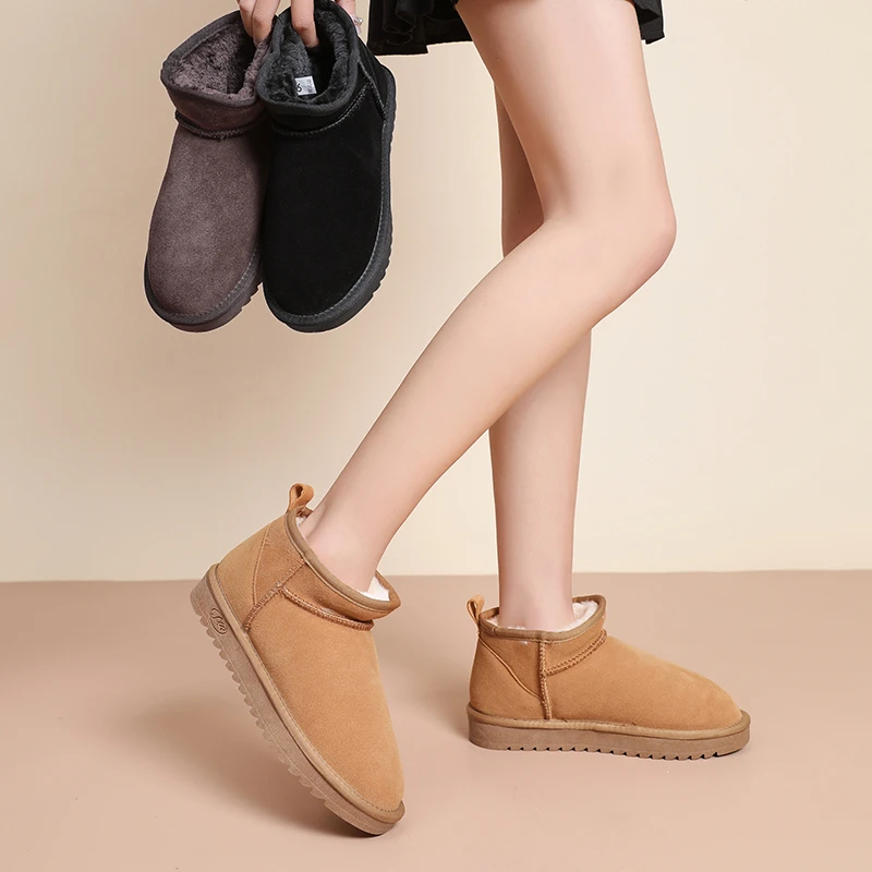 【戴戴专属】阿比让男女款百搭保暖加绒加厚休闲雪地靴XDX2052