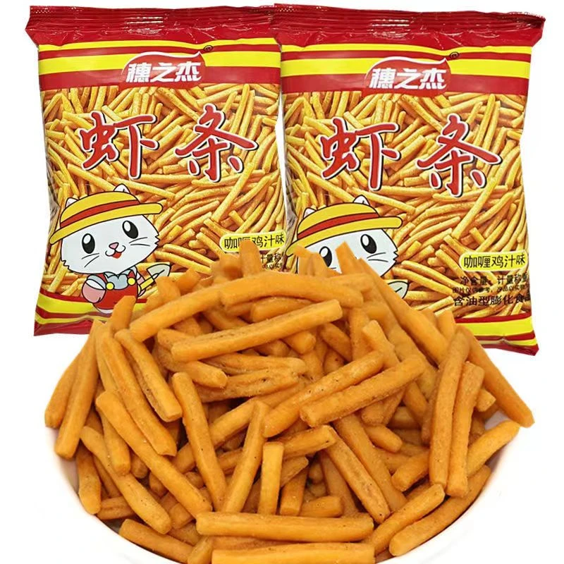 穗之杰虾条75g*3包含油膨化食品（日期到5月初）