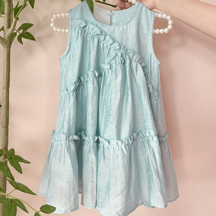 2024夏季新款女童纯色公主裙连衣裙CM0171