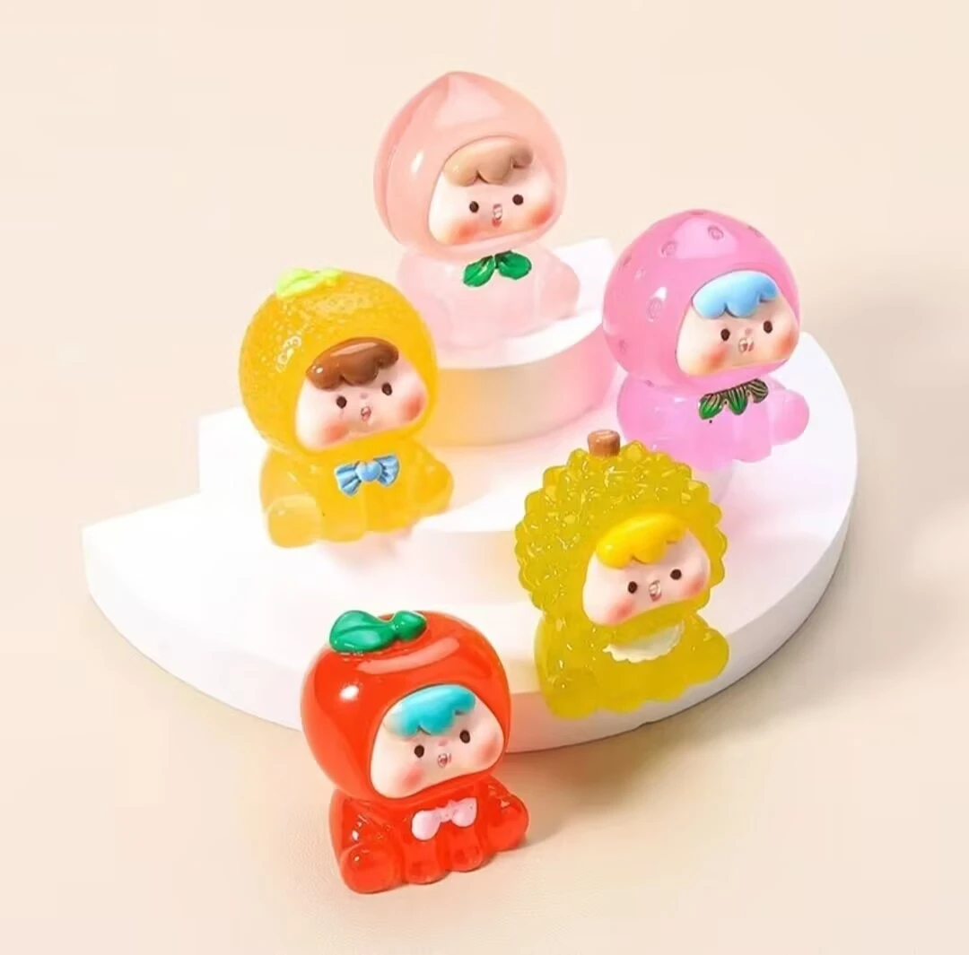 【直播拆】立体水果崽崽系列树脂创意摆件手工diy饰品