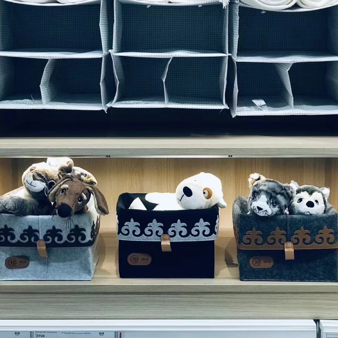 毛毡储物盒三件套/礼盒包装/ 储物盒/ 随手礼/伴手礼