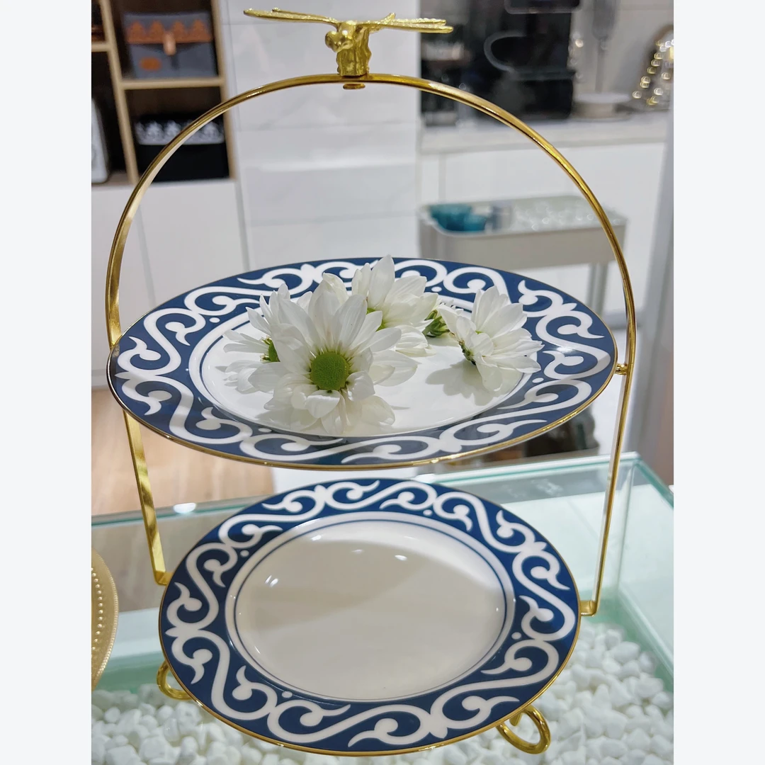 博塔餐具 蜻蜓双层盘