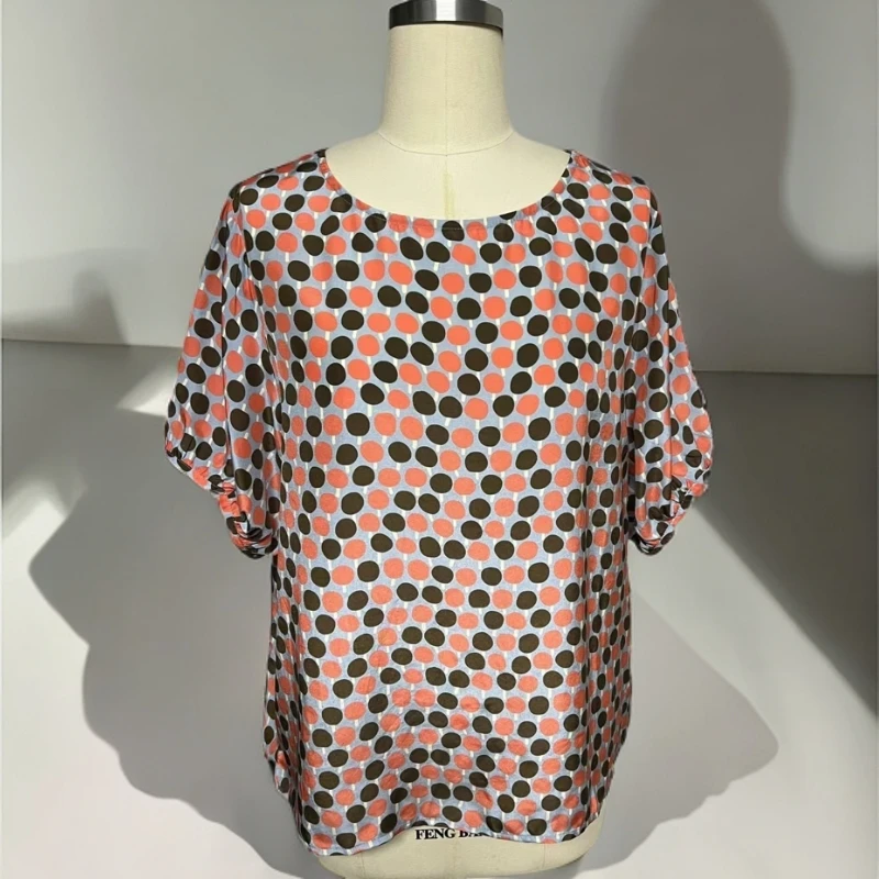 【082】100%桑蚕丝双绉气质风宽松衬衫休闲上衣5002-H52