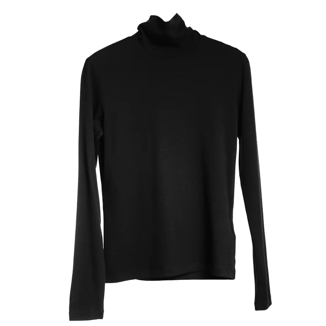 生活主张  2024纯色半高领修身气质女休闲女士打底衫 HQ311442