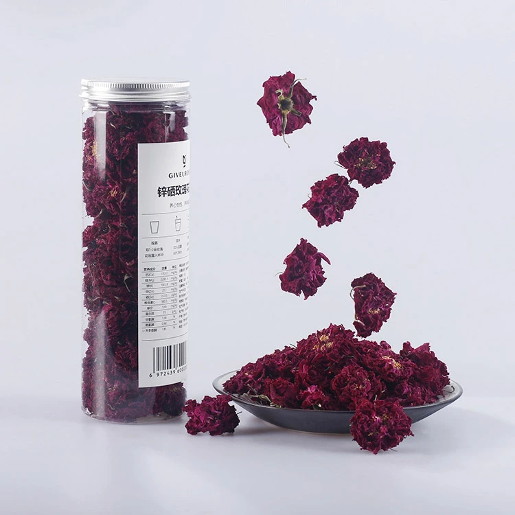 GIVEUROSE中国有机认证玫瑰花冠茶遵义凤冈高海拔锌硒玫瑰花青素