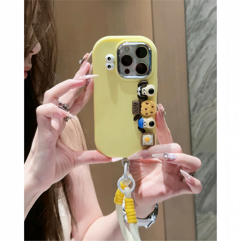 KEWU立体掌门狗公仔挂绳适用iphone15/14手机壳华为vivo小米oppo