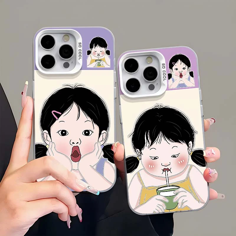 闺蜜趣味搞怪女孩iphone15/14/13pomax手机壳华为oppo小米14可爱