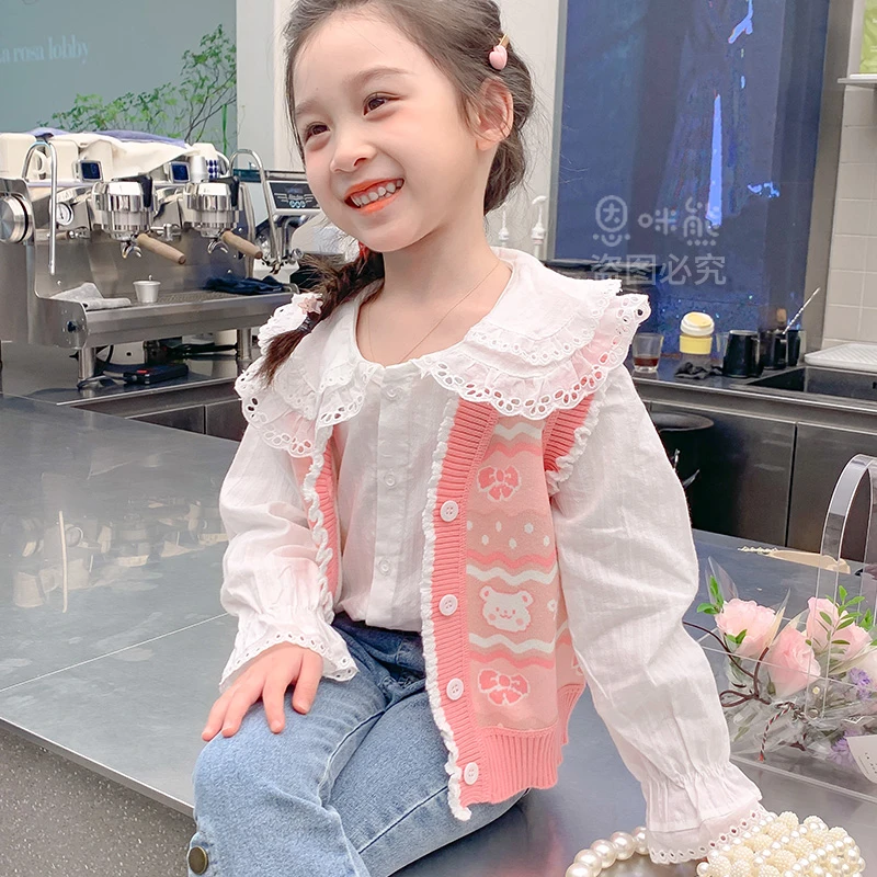 【马甲背心】儿童马甲春秋针织毛线小背心儿童毛衣马夹外穿B2303