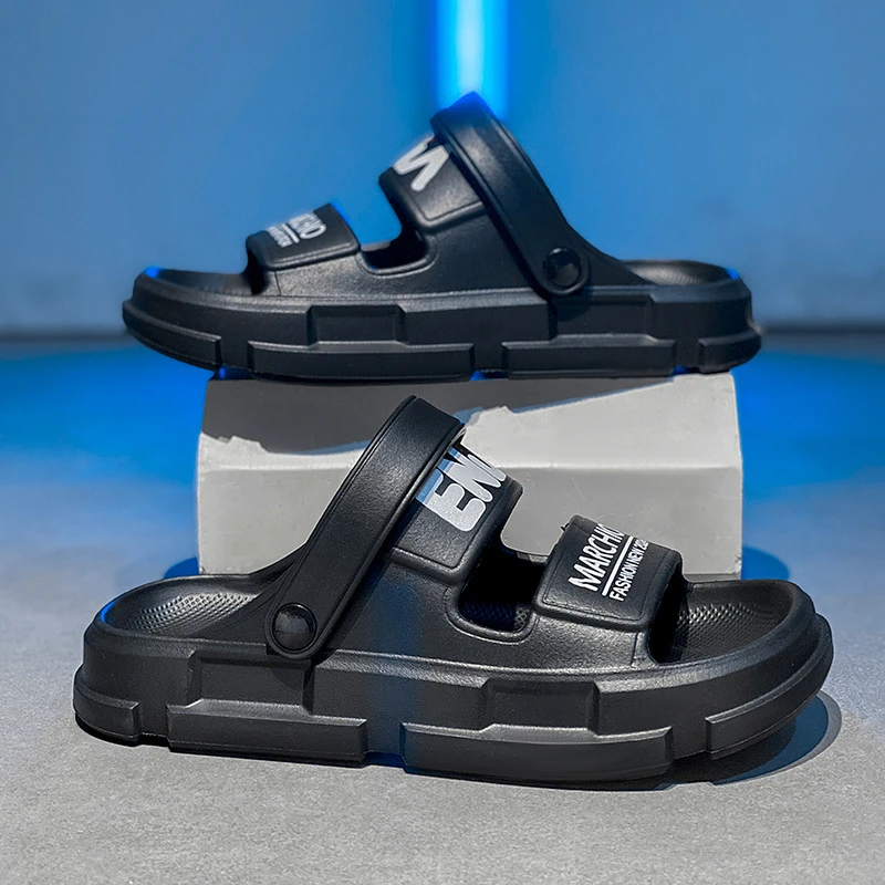 男士2024新款凉鞋户外穿高档开车鞋夏防滑软底沙滩两用室外凉拖鞋