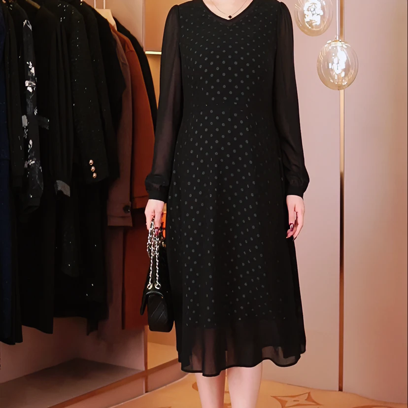 春装高级连衣裙ZB4384