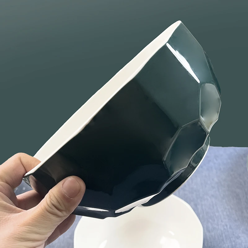 【补贴福利】1只8英寸祖母绿钻石大碗家用颜值陶瓷餐具汤碗面碗