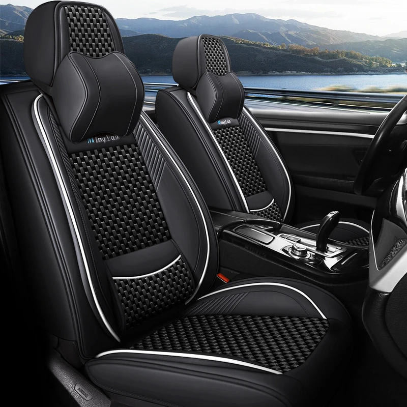 伊兰特现代汽车坐垫四季通用全包座椅套车垫套装冬季专用冰丝座套