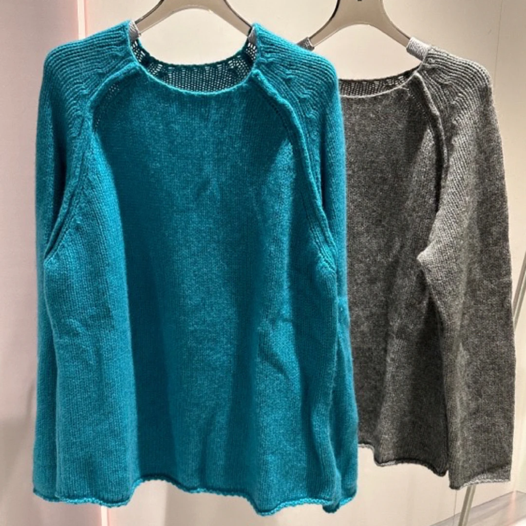 韩系慵懒风“入骨风情”秋冬纯色宽松百搭休闲圆领套头毛衣