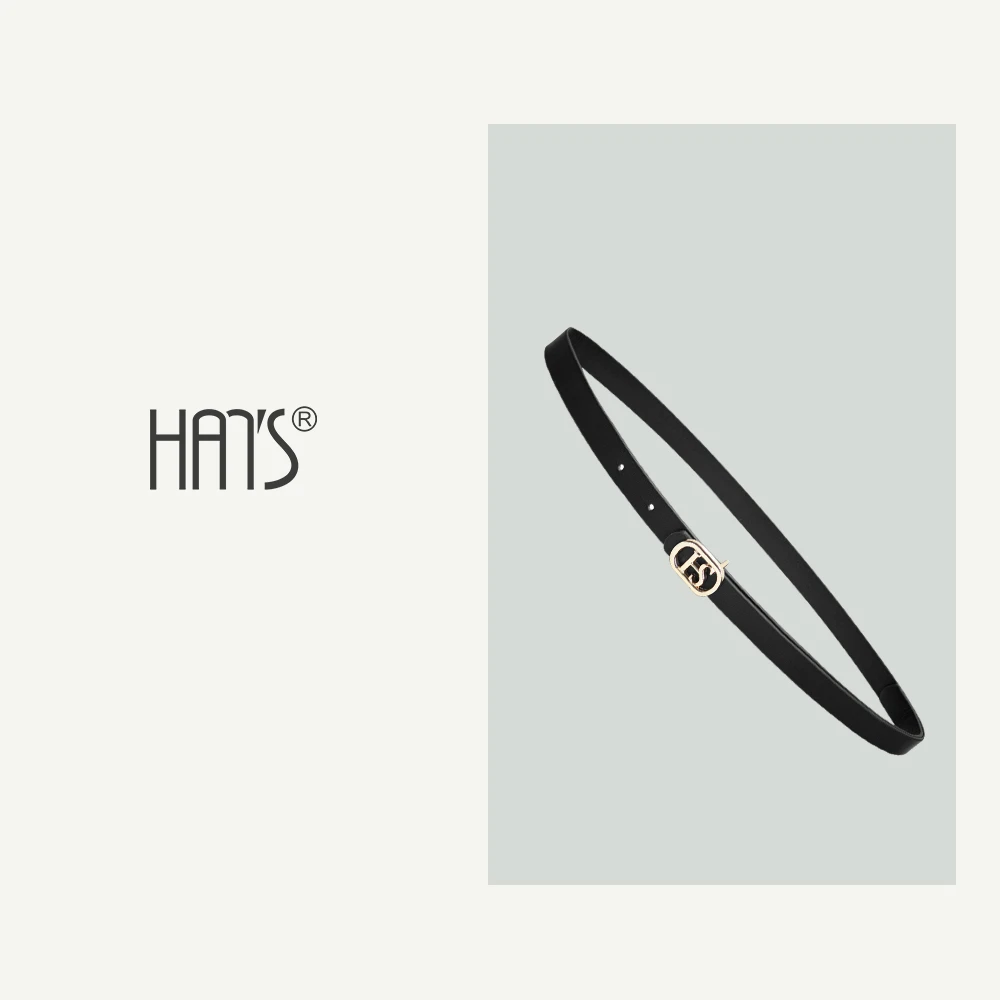 韩氏伊人韩氏伊人女士休闲时尚  简约 腰带夏季黑色复古韩版气质