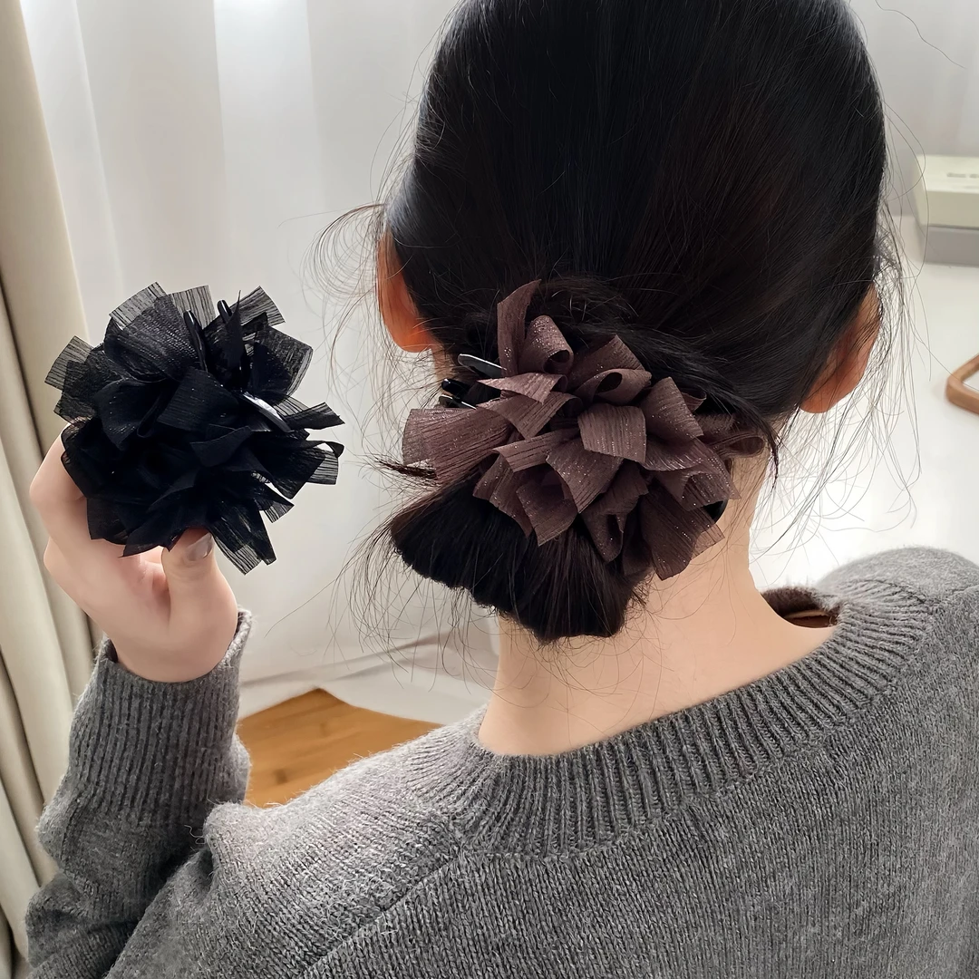 【巴黎王妃】8厘米时尚优雅气质半扎全扎蝴蝶结抓夹