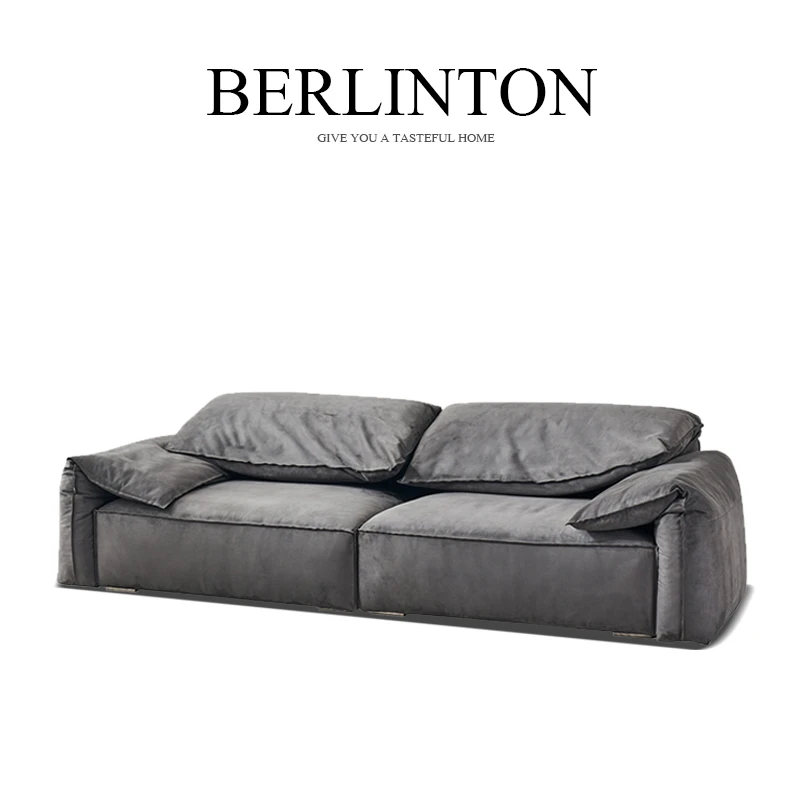 BERLINTON/铂林顿意式极简baxter大象耳朵磨砂布沙发【高端版本】