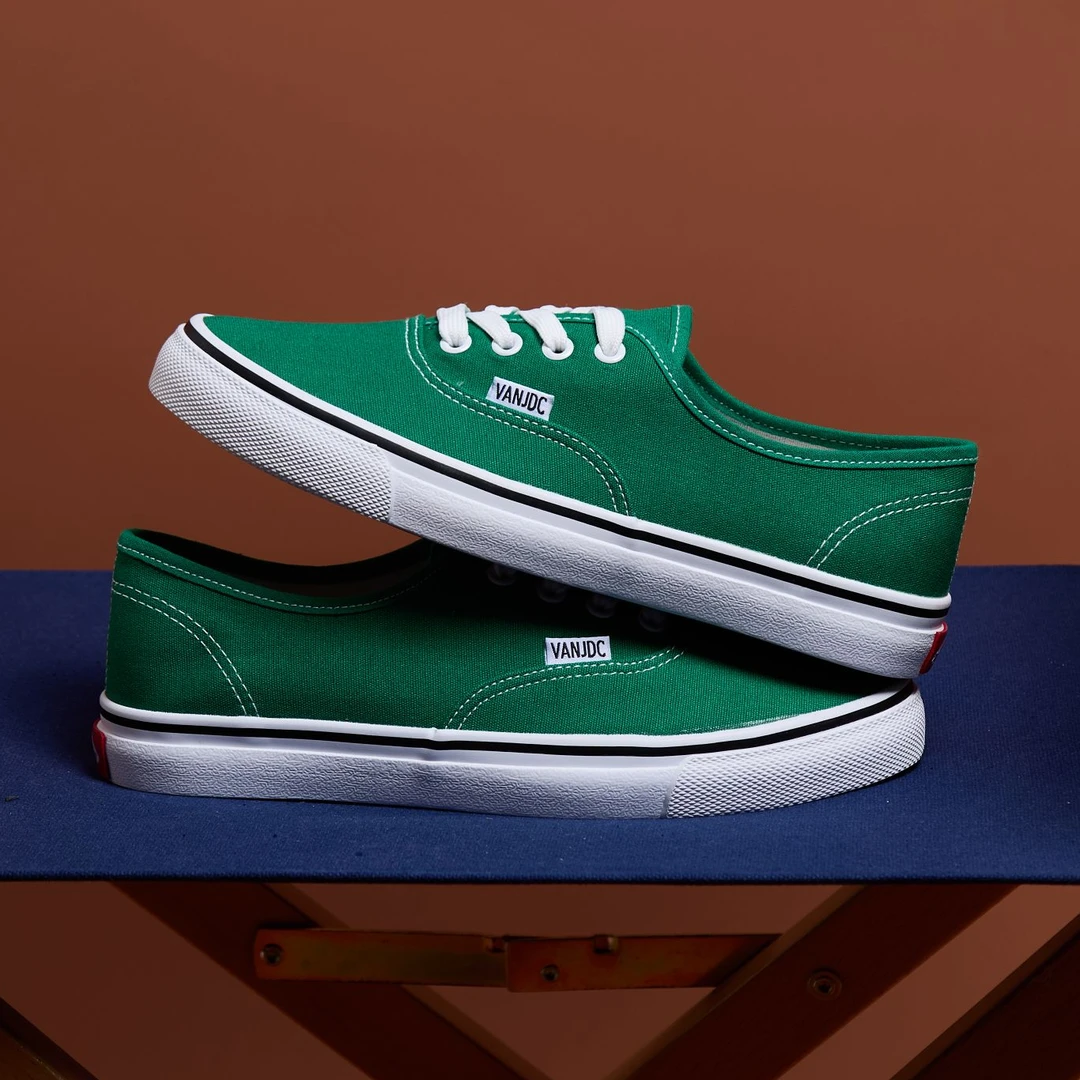 万年经典款绿色安纳海姆帆布鞋男硫化鞋厚底板鞋情侣休闲时尚潮鞋