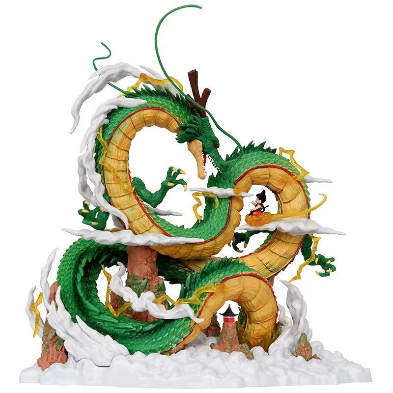 七龙珠筋斗云神龙与小悟空手办