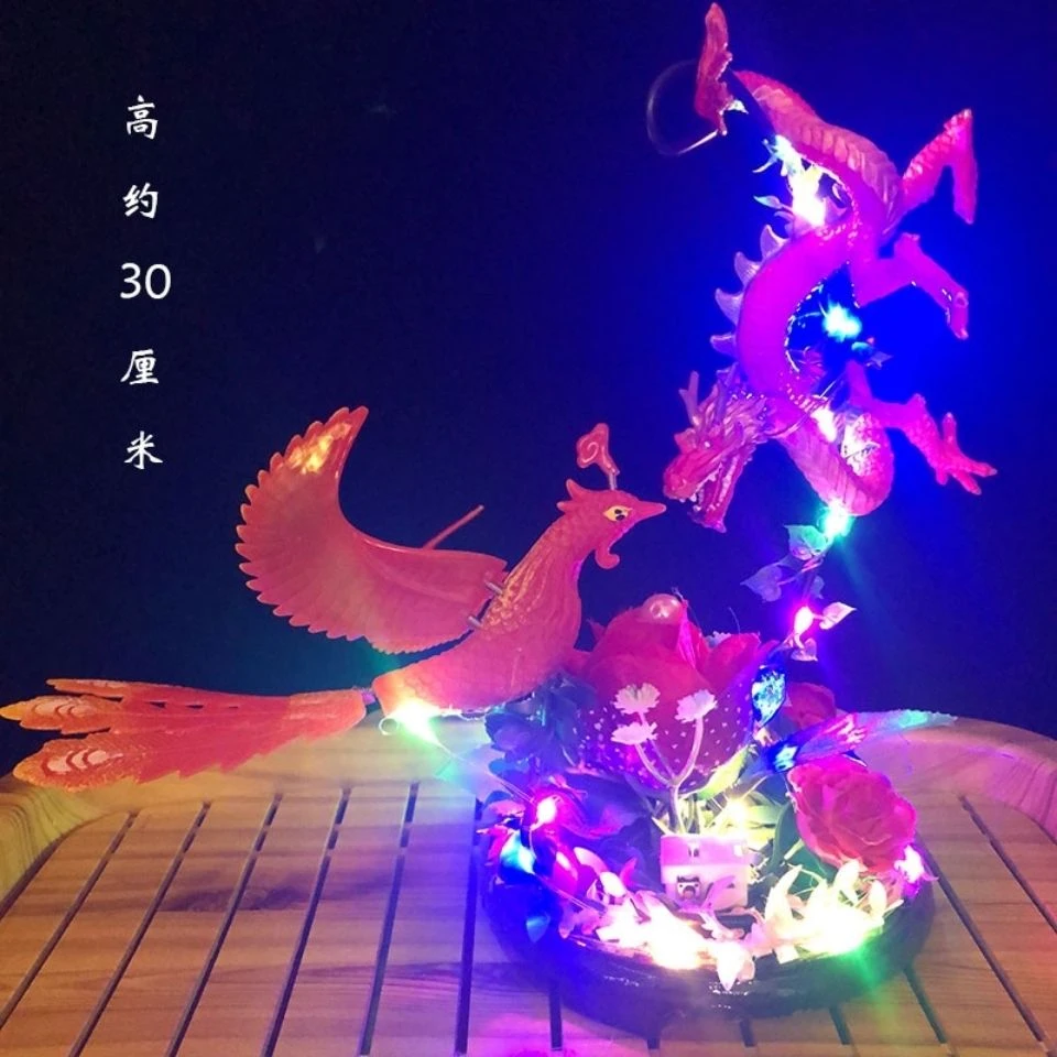 酒店酒席拼盘菜品盘饰摆盘装饰花草主桌龙凤喜创意小摆件围边点缀