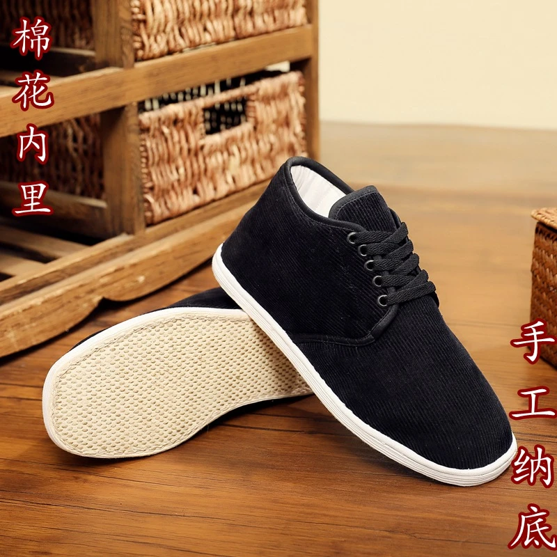 冬季五孔经典软底保暖棉鞋纯手工麻绳纳底大棉鞋冬季保暖柔然舒适