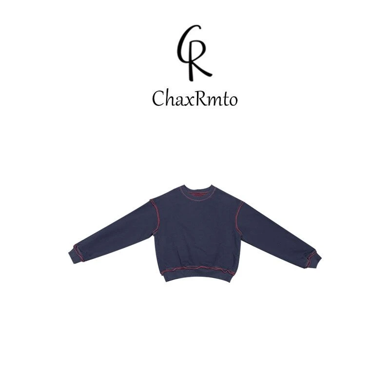 ChaxRmto斯斯 2024时尚简约设计感复古通勤长袖卫衣 SC1C1097