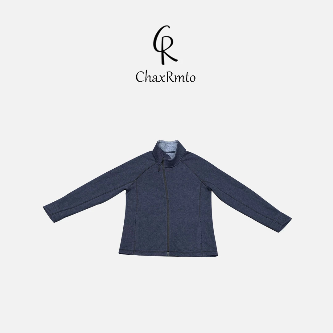 ChaxRmto斯斯 春款时尚立领拉链上衣纯色连帽长袖外套 SC1C2276