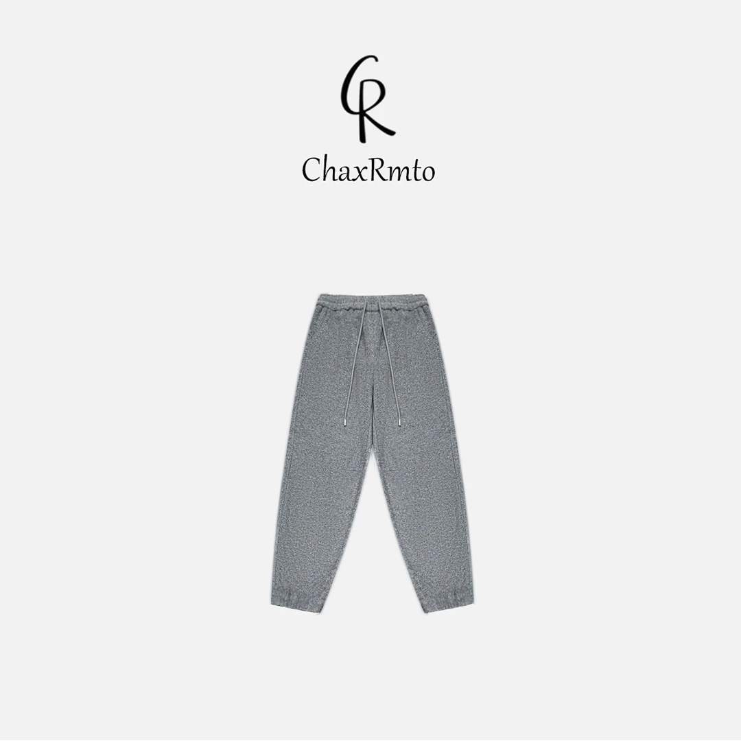 ChaxRmto斯斯 24秋冬运动裤宽松束脚针织裤休闲卫裤 SC1C3006