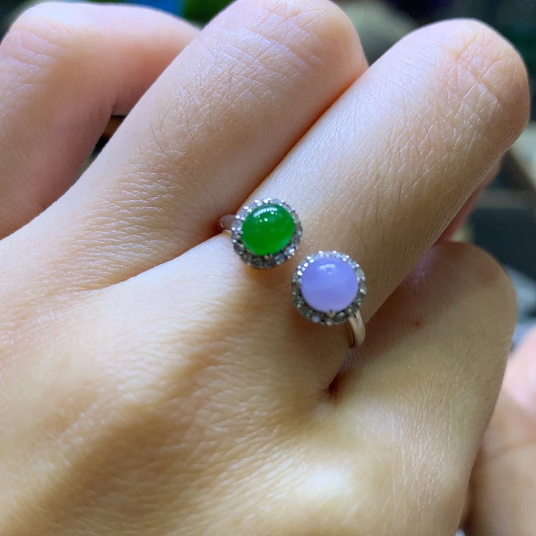 【闪购商品】翡翠颈饰18K金镶嵌翡翠吊坠项链