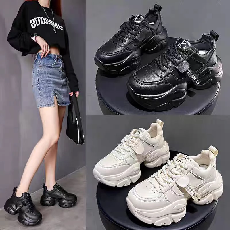 2024年秋冬新款皮面小蛮腰老爹鞋2333