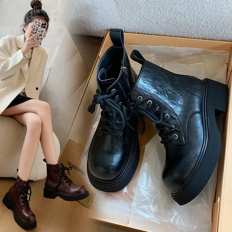 2024年秋冬新款真皮百搭马丁靴3306