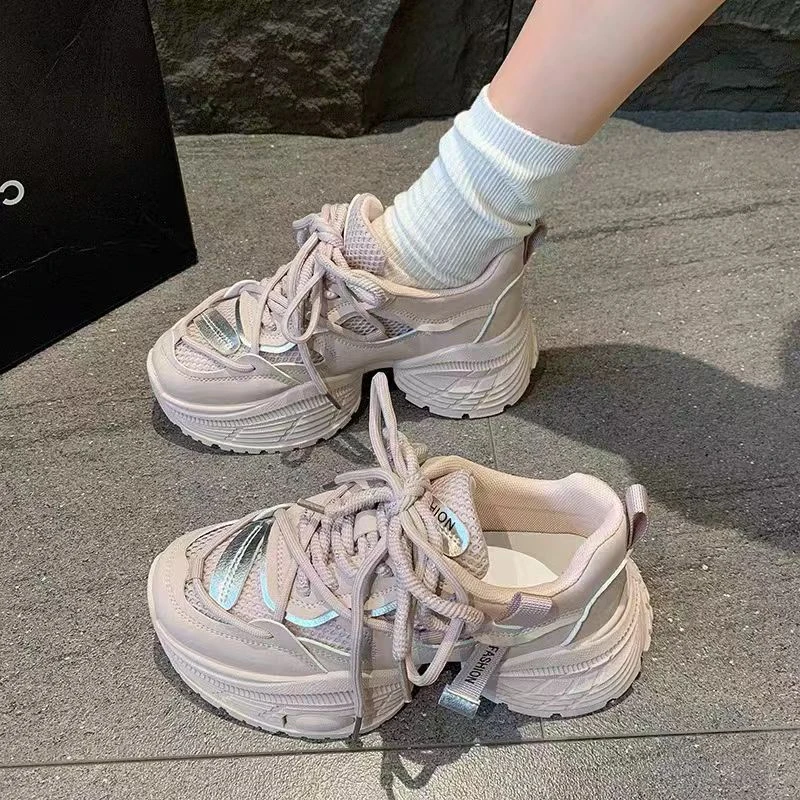 2024年夏季新款厚底小蛮腰真皮老爹鞋501-20