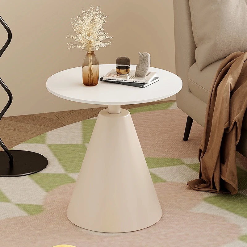 北欧沙发边几客厅角几边桌网红白色ins小圆桌床头阳台奶油风茶几