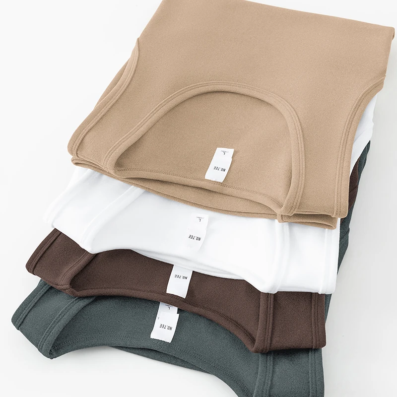 300g重磅男士背心秋冬季保暖无袖t恤双面绒德绒打底马甲运动坎肩