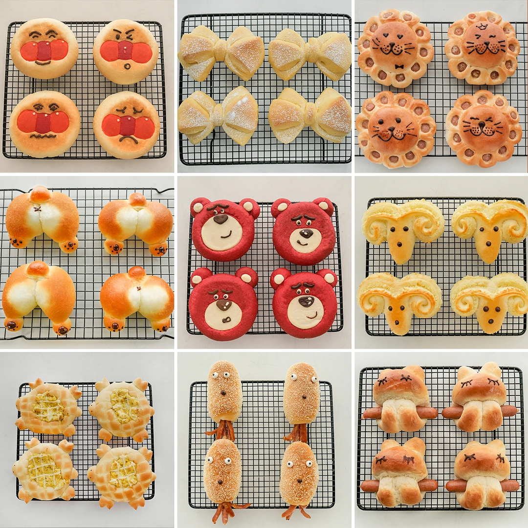 课程|9款卡通面包合集，大人小孩都喜欢，每一口都是惊喜