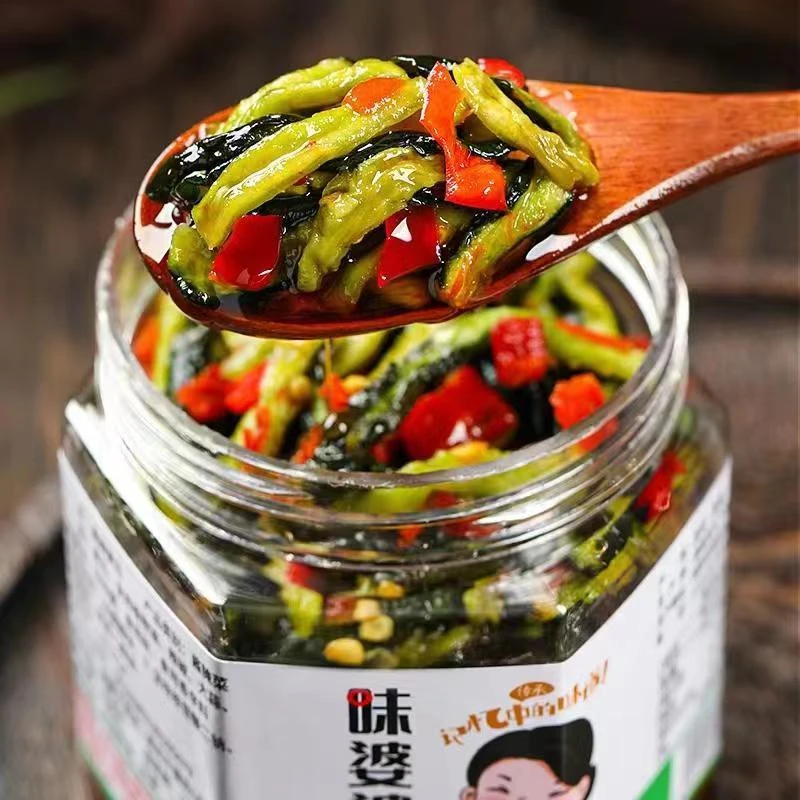 脆爽黄瓜皮脆椒黄瓜 微辣新鲜美味脆爽开盖即食味鲜脆爽香辣过瘾
