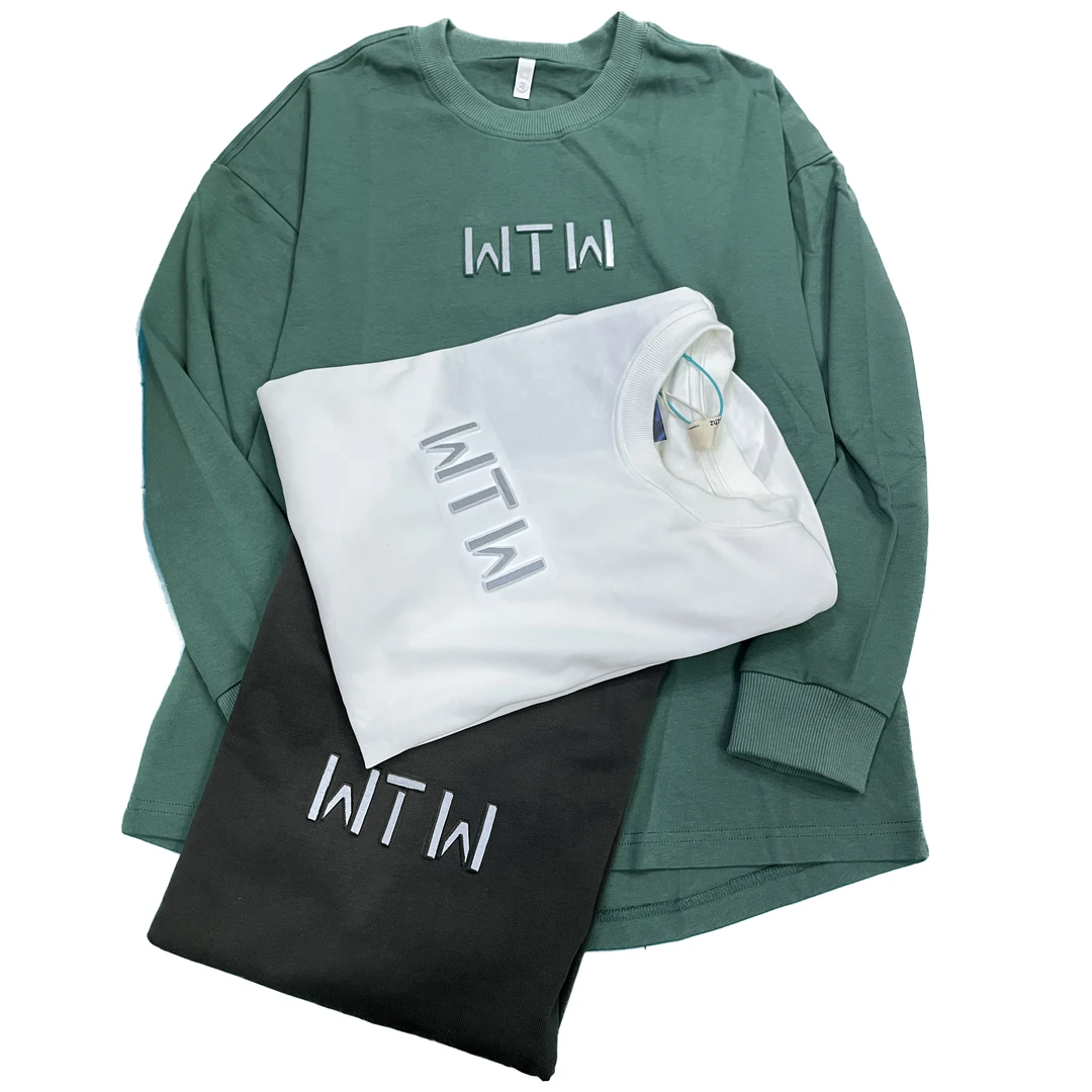 纯色重磅圆领卫衣男春秋简约上衣宽松打底衫卫衣秋季男上衣百搭