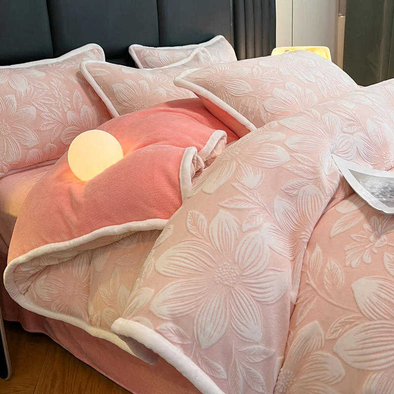 【温莎】粉色雕花四件套2.0/2.4