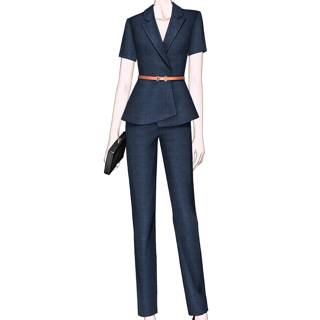 X9031西装套装女装职业装酒店前台珠宝金店工装气质工作服Z