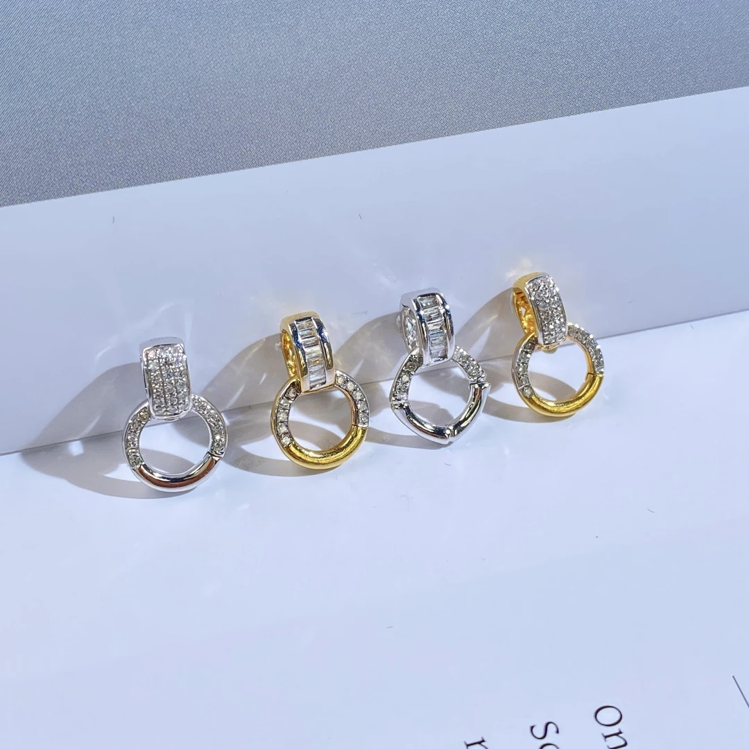 18k金扣头镶嵌满钻多用百搭扣时尚吊坠专用多样性发货发一件