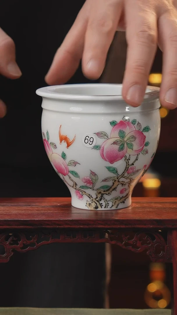 【闪购商品】摆件釉上粉彩纯手绘手工原创瓷器