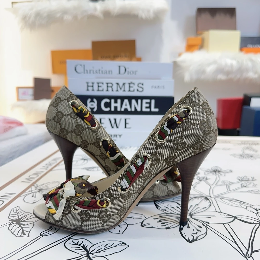 95新 GUCCI/GUCCI 古驰高跟鞋36C码 cj1433