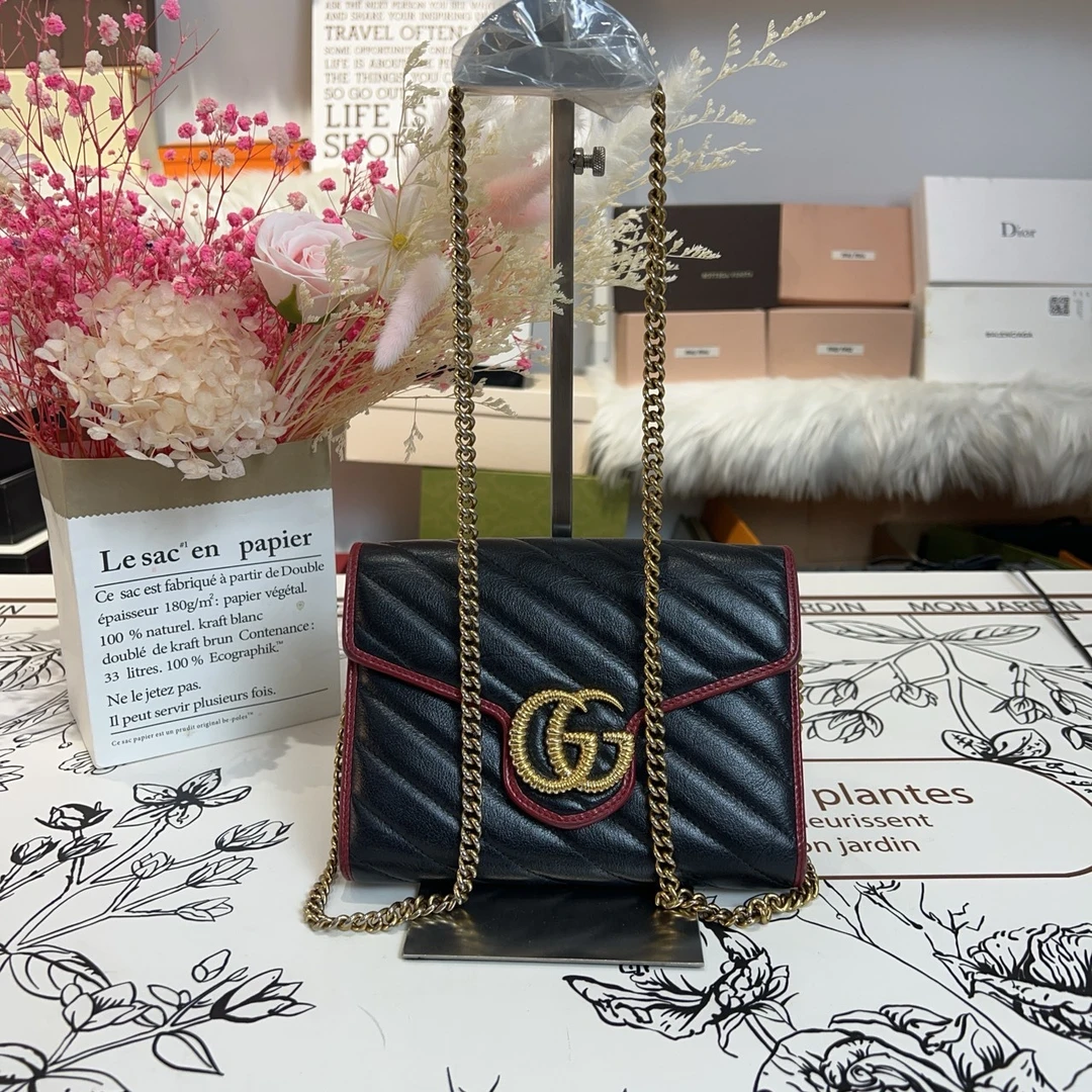 95新 GUCCI/古驰 古驰马蒙单肩包 cj1771