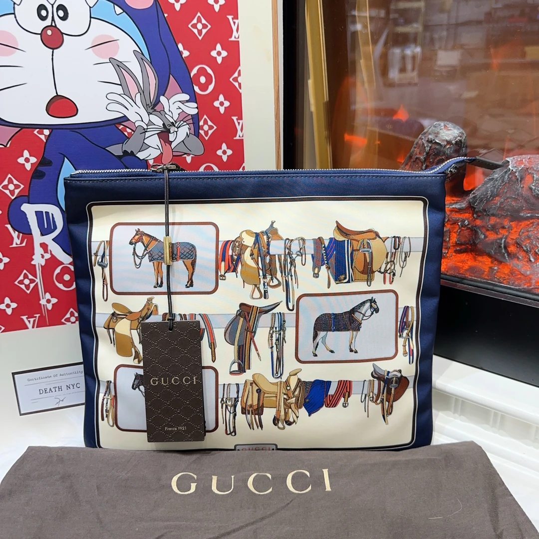 95新 GUCCI/古驰 gucci古驰限定手拿包 a5166