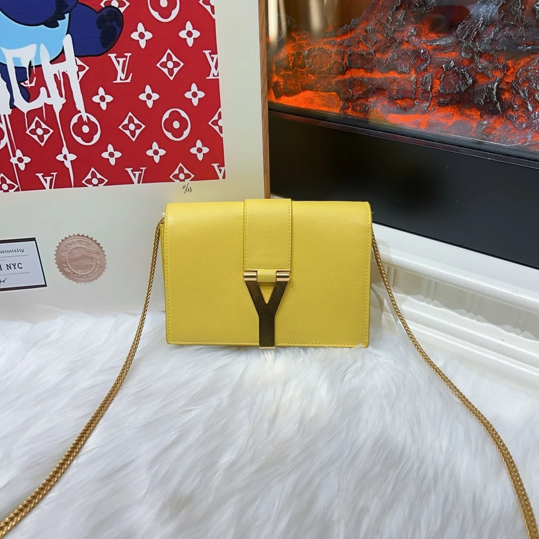 95新 YSL/圣罗兰 圣罗兰Y扣斜挎包 cj2323