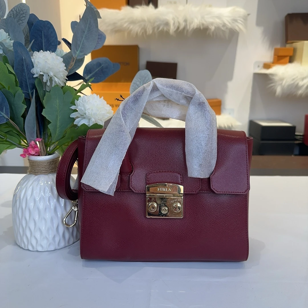 95新 FURLA/芙拉 芙拉手提斜挎包-4