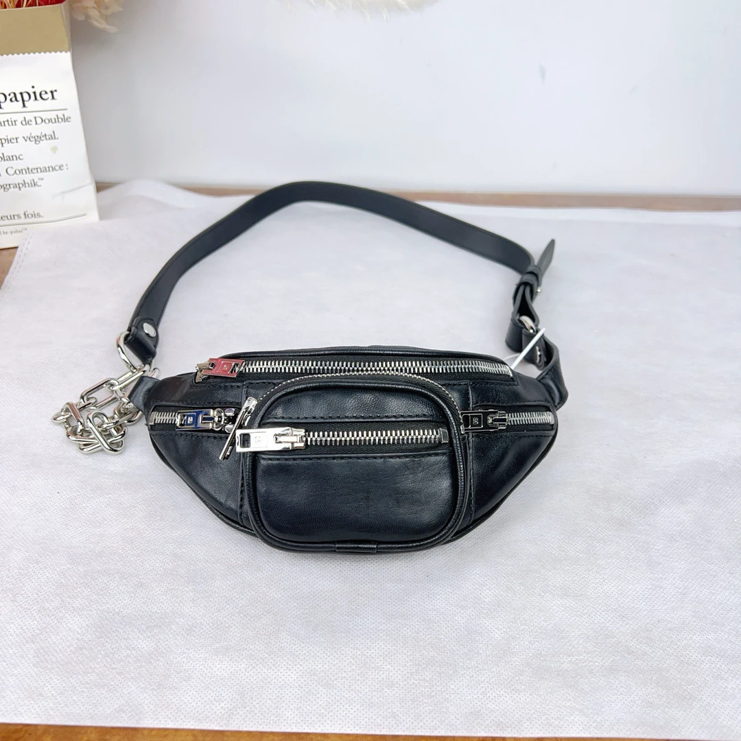 95新 Alexander McQueen/亚历山大·麦昆  亚历山大王腰包a4448