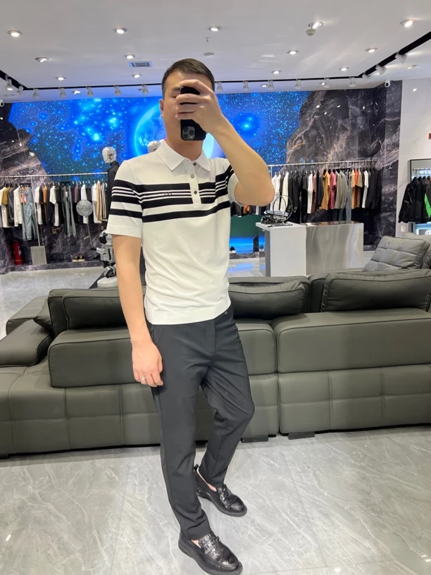 男士轻商务针织polo衫