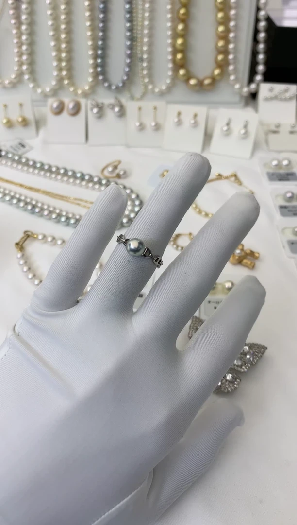 【闪购商品】海水珍珠戒指银S925镶嵌海水珍珠   戒指